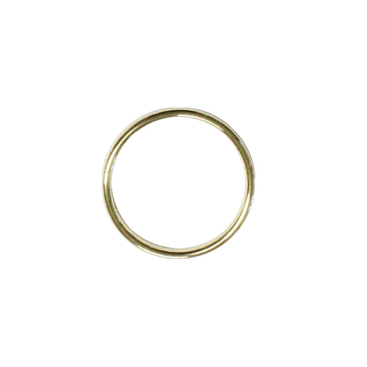 20mm Bright Brass Split Ring / 10 Pack / for key rings or secure charms or tags