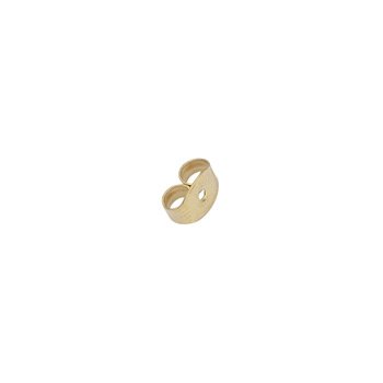 (10 Pack) Stainless Steel Butterfly Ear Safety Back - 24K Gold Plate / made in EU