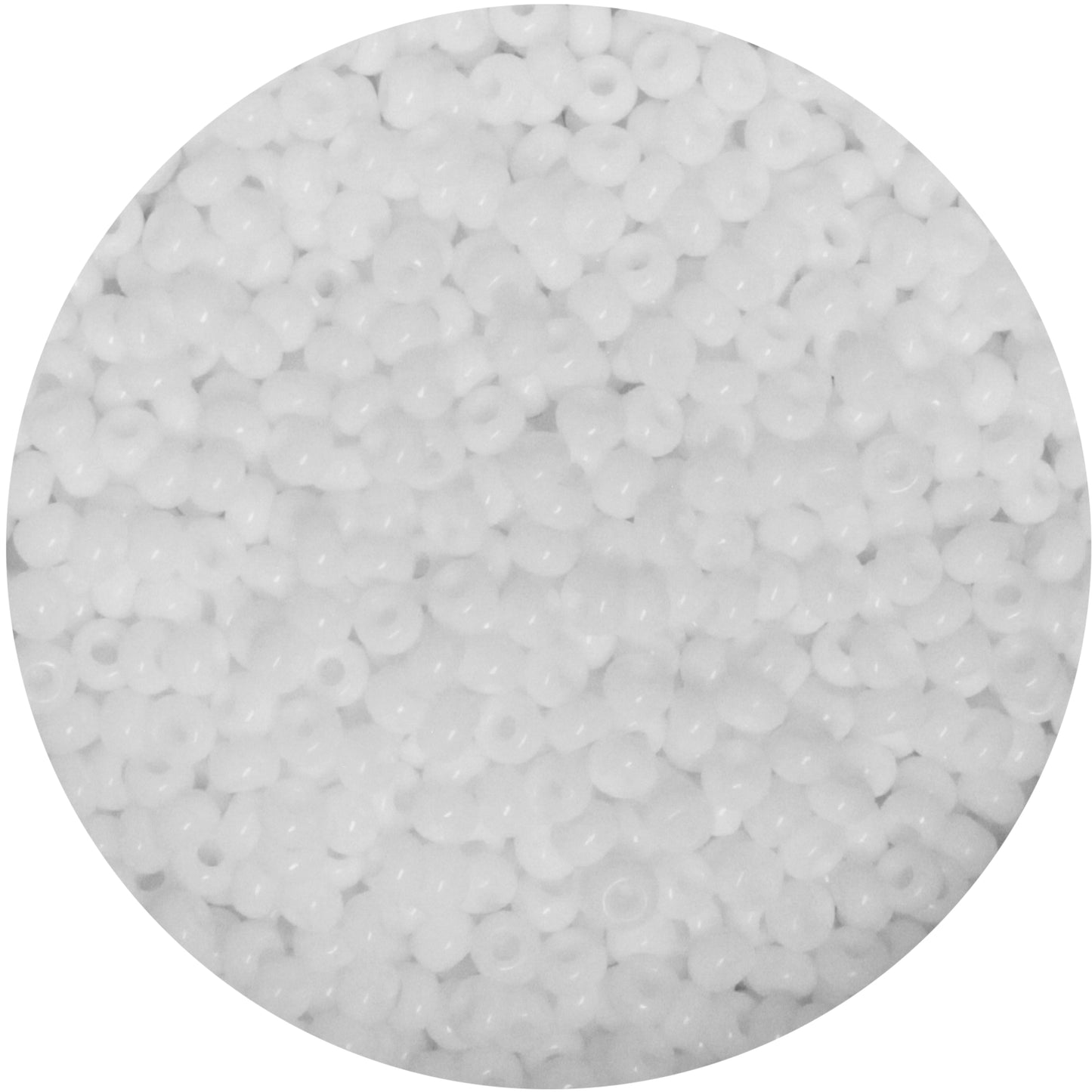 10/0 SNOW WHITE Seed Beads / sold in 1 ounce packs / Preciosa Czech Glass