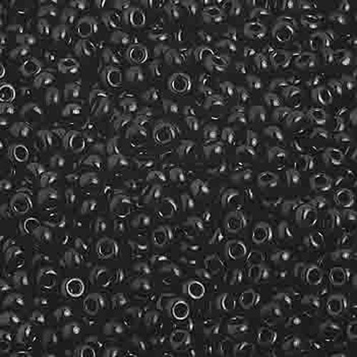 10/0 BLACK OPAQUE Seed Beads / Preciosa Czech Glass