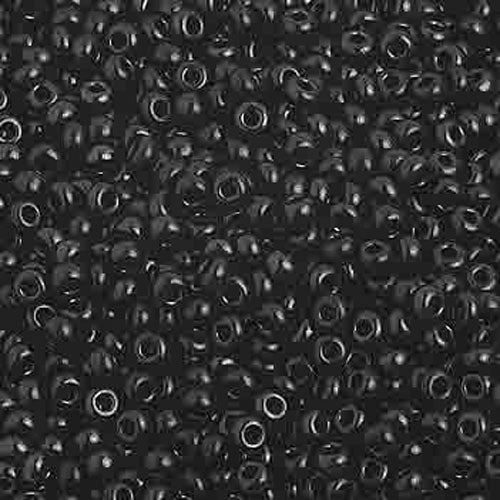 10/0 BLACK OPAQUE Seed Beads  / sold in 1 ounce packs /  Preciosa Czech Glass