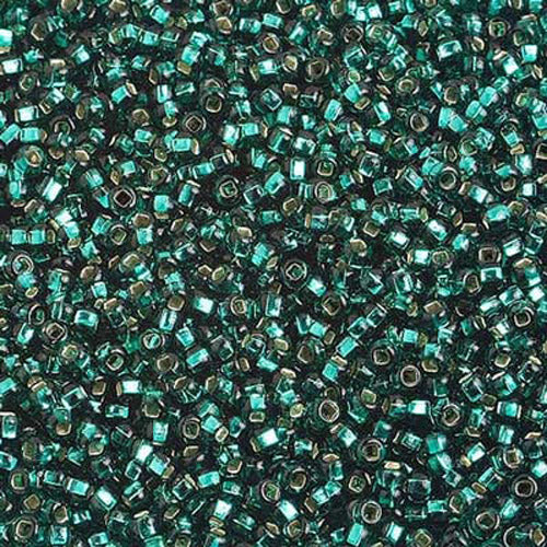 10/0 TEAL GREEN SILVER LINED Seed Beads  / 500 grams /  Jablonex Preciosa Czech Glass