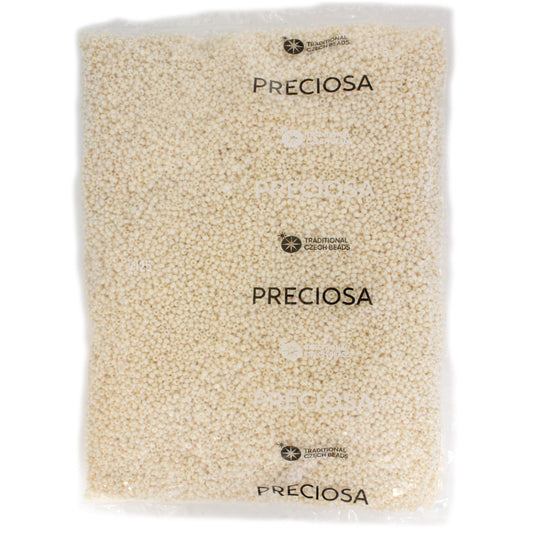 10/0 EGGSHELL PEARL Czech Glass Seed Beads