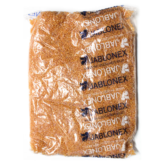 10/0 CARAMEL TOPAZ MATTE AB Seed Beads  / 500 Grams /  Jablonex Preciosa Czech Glass