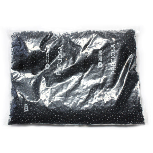 6/0 BLACK Seed Beads / 500 Grams / Preciosa Czech Glass