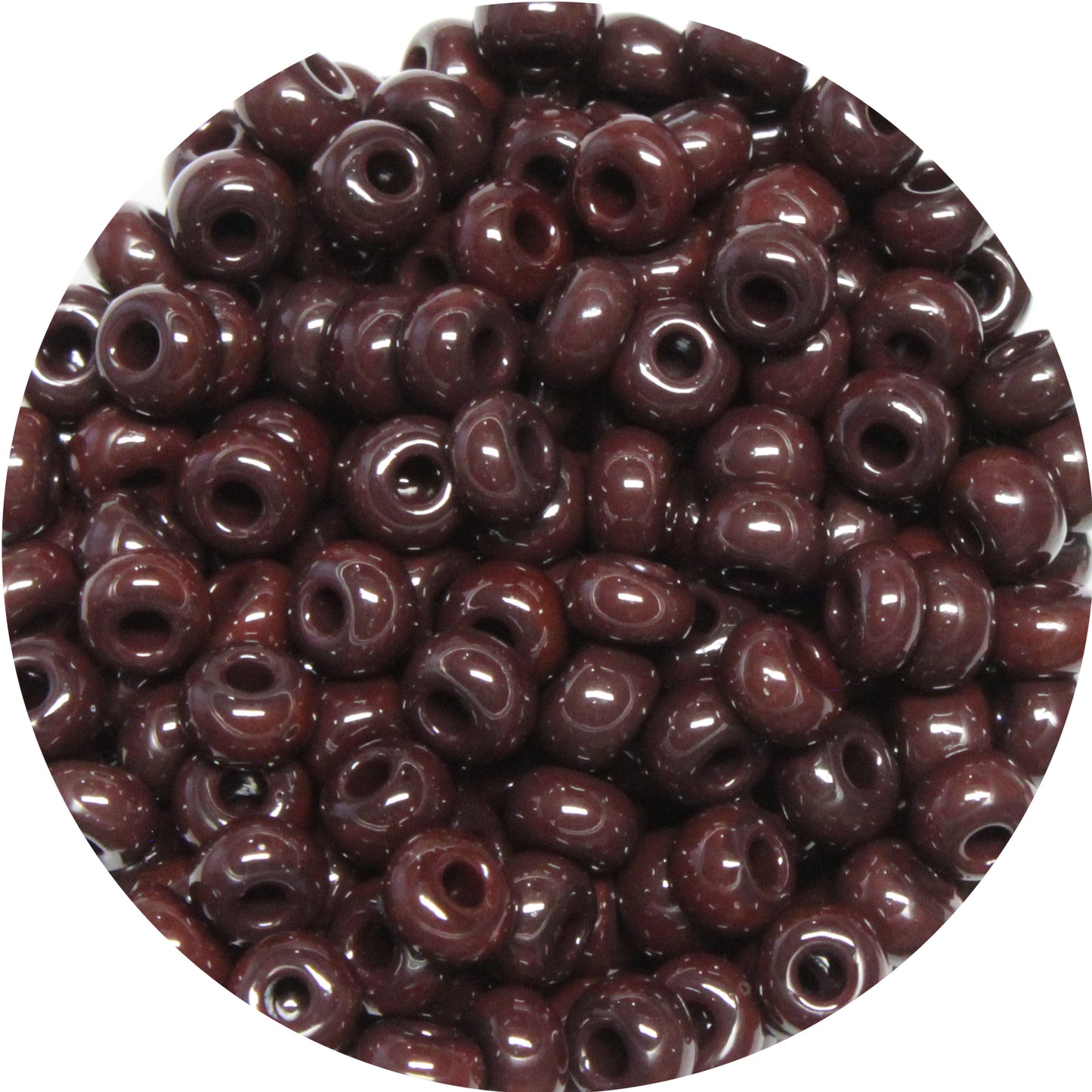 6/0 CHOCOLATE BROWN Preciosa Seed Beads