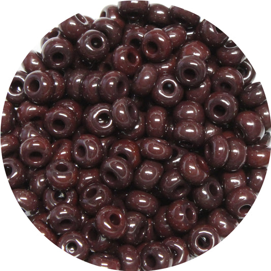 6/0 CHOCOLATE BROWN Preciosa Seed Beads