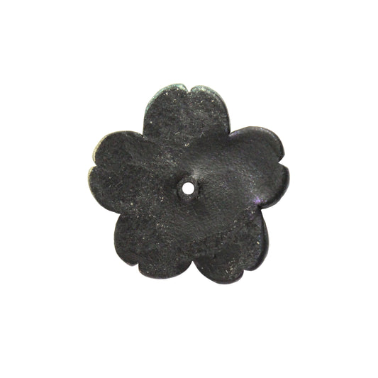 Tree Flower Blossom Bead / black rainbow / handmade polymer clay / 23mm x 23mm