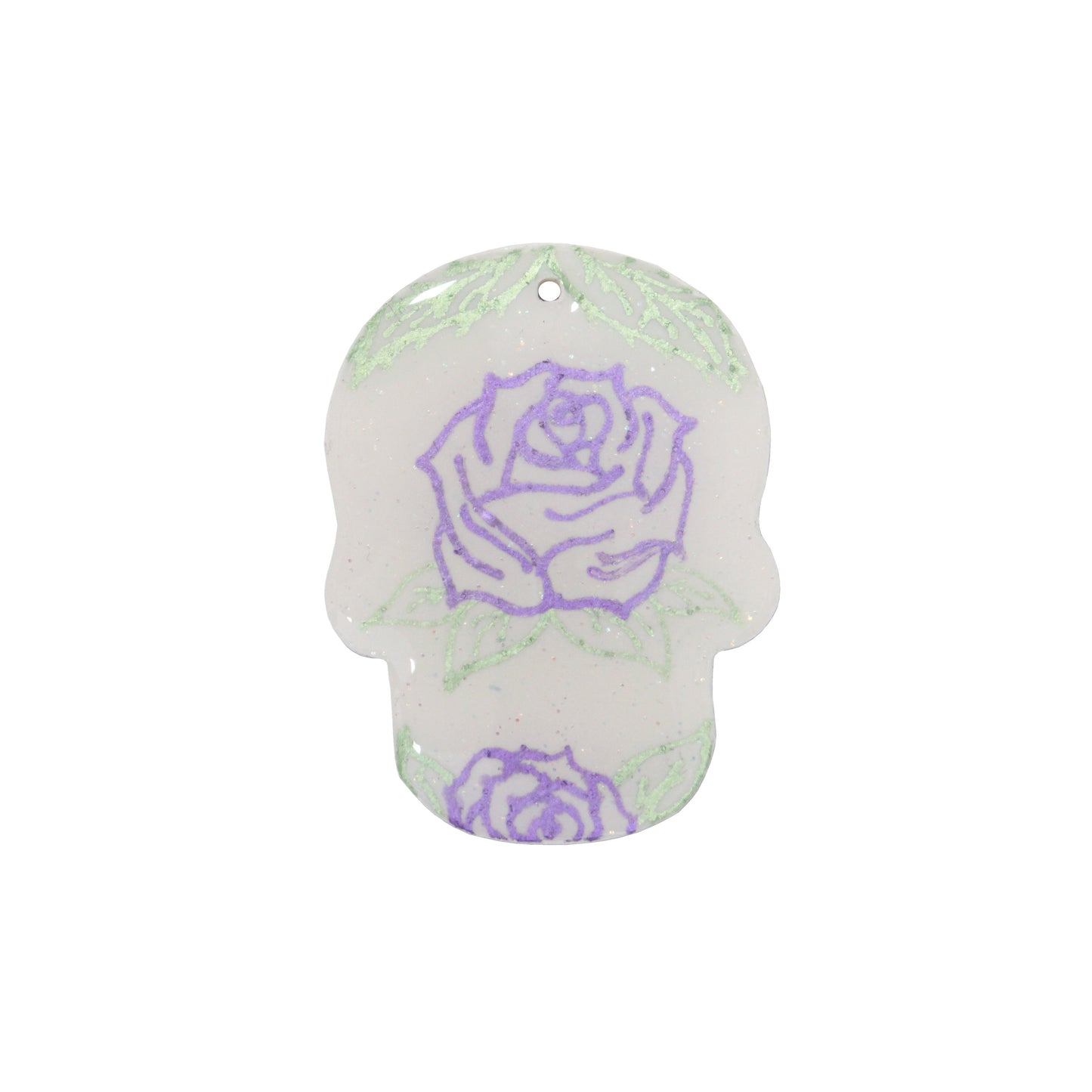 45mm Day of the Dead Skull Polymer Clay Pendant - Reverse
View