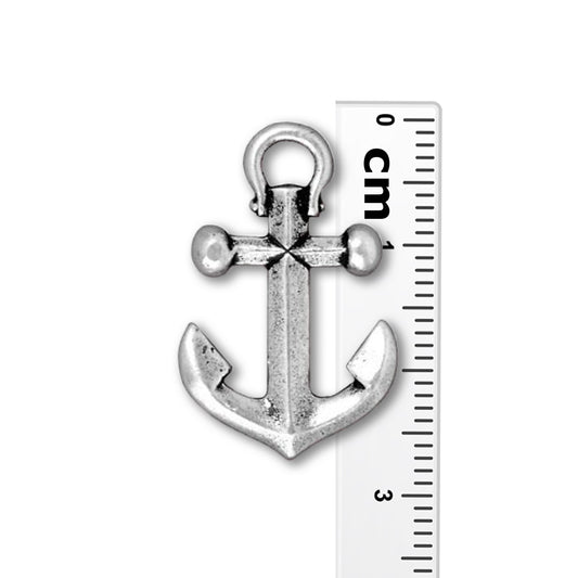 TierraCast Anchor Pendant / pewter with antique silver finish