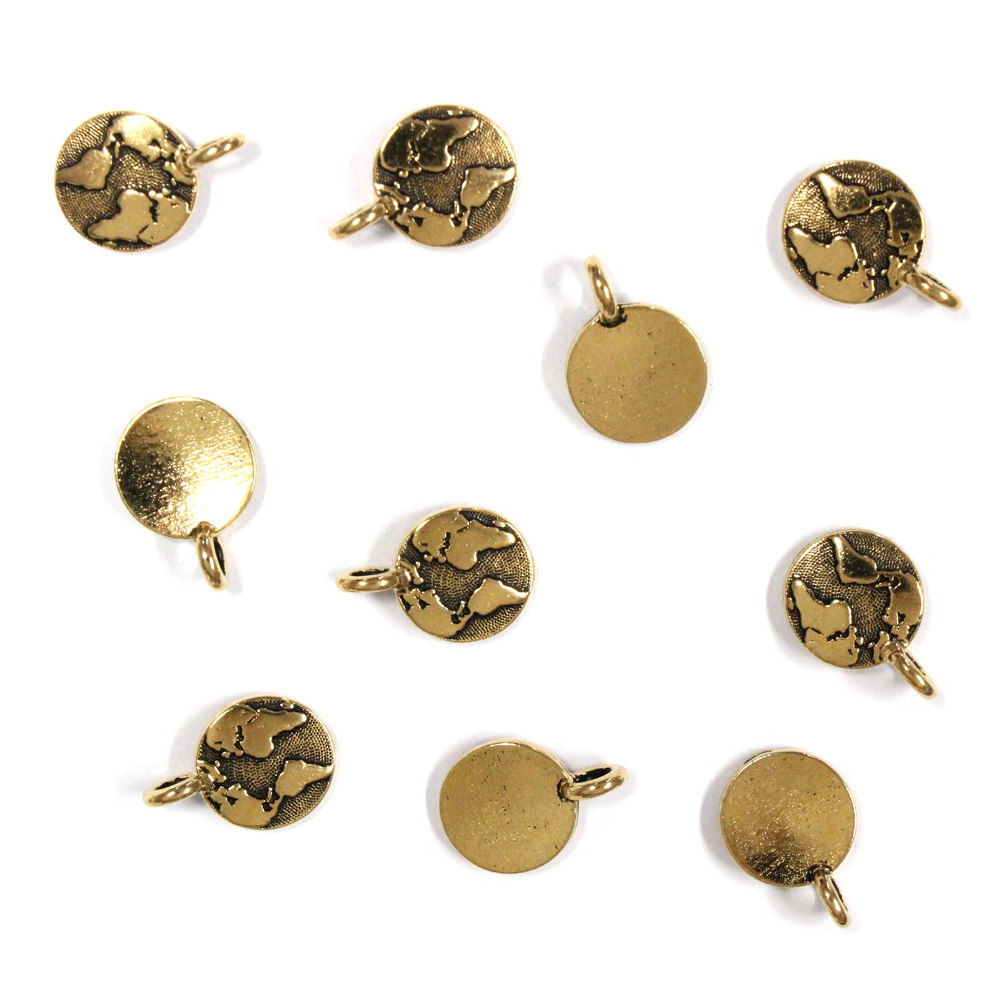 Earth Charm Antique Gold - 10 Pack