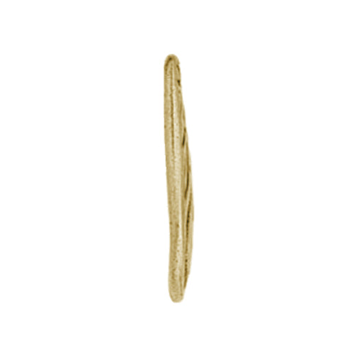 TierraCast 22mm Jardin Teardrop Charm / pewter with a brass oxide finish