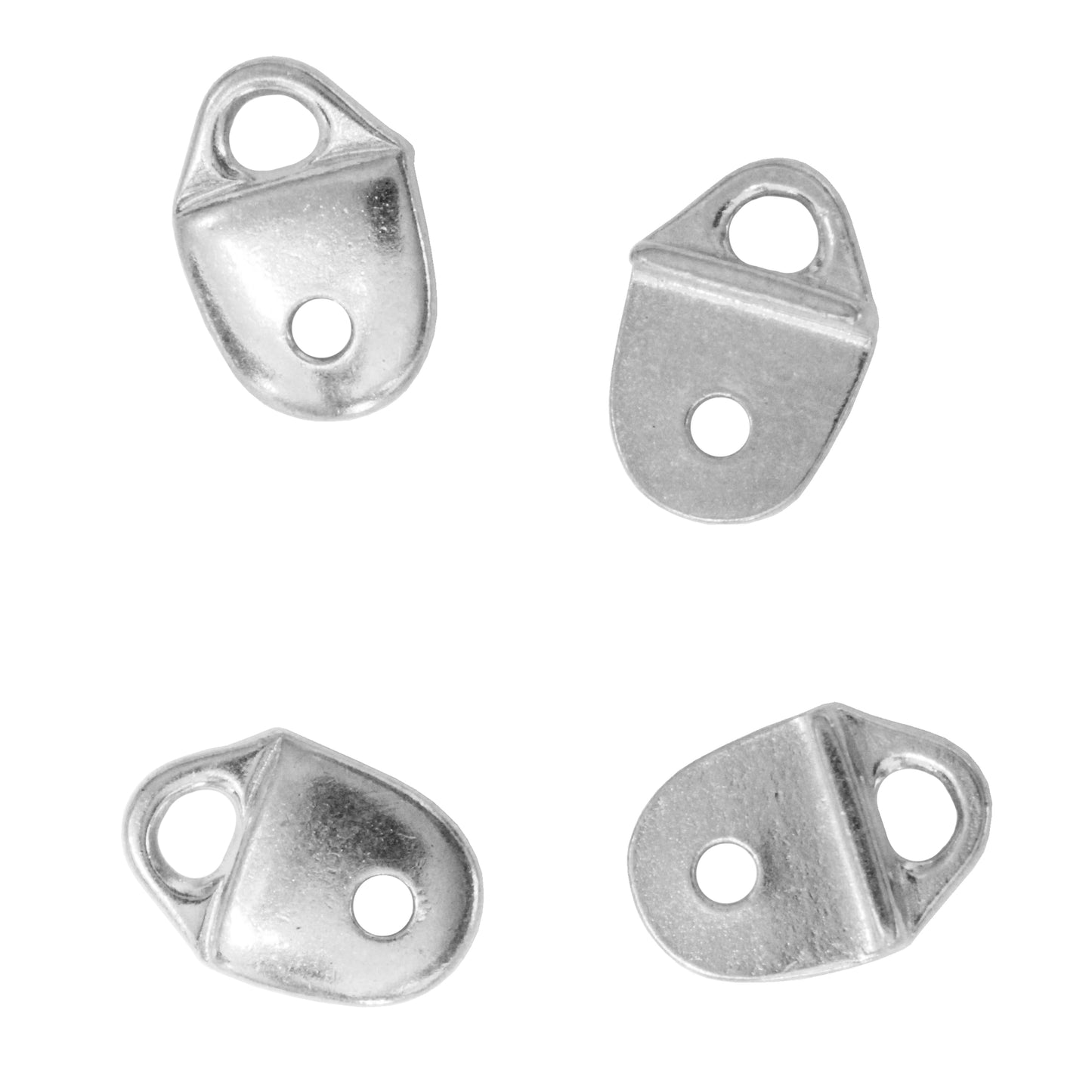 TierraCast Strap Tip Link / 4 Pack / pewter with a bright rhodium finish