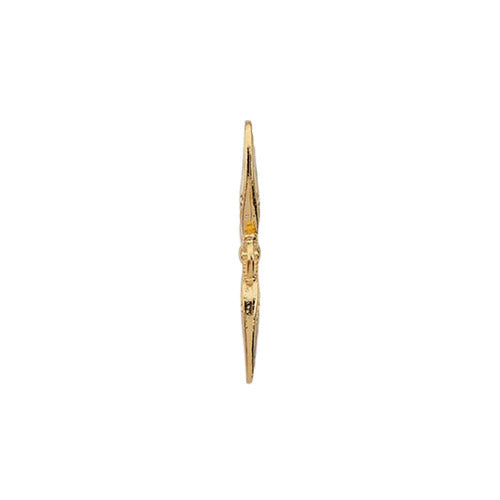 TierraCast Luna Moth Pendant Link / pewter with a bright gold finish / side view