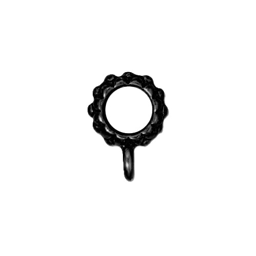 TierraCast Joy Bail / pewter with a black finish / side view