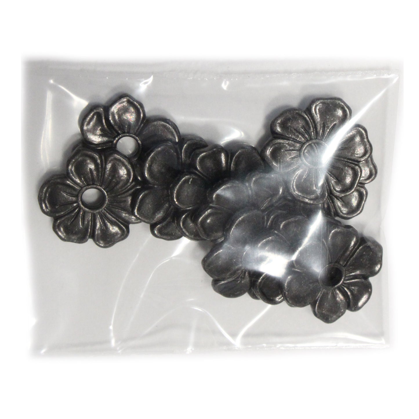 TierraCast Apple Blossom Rivetable Bead / pewter with a black finish