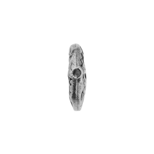 TierraCast 14mm Jardin Puffed Bead / pewter with an antique finish