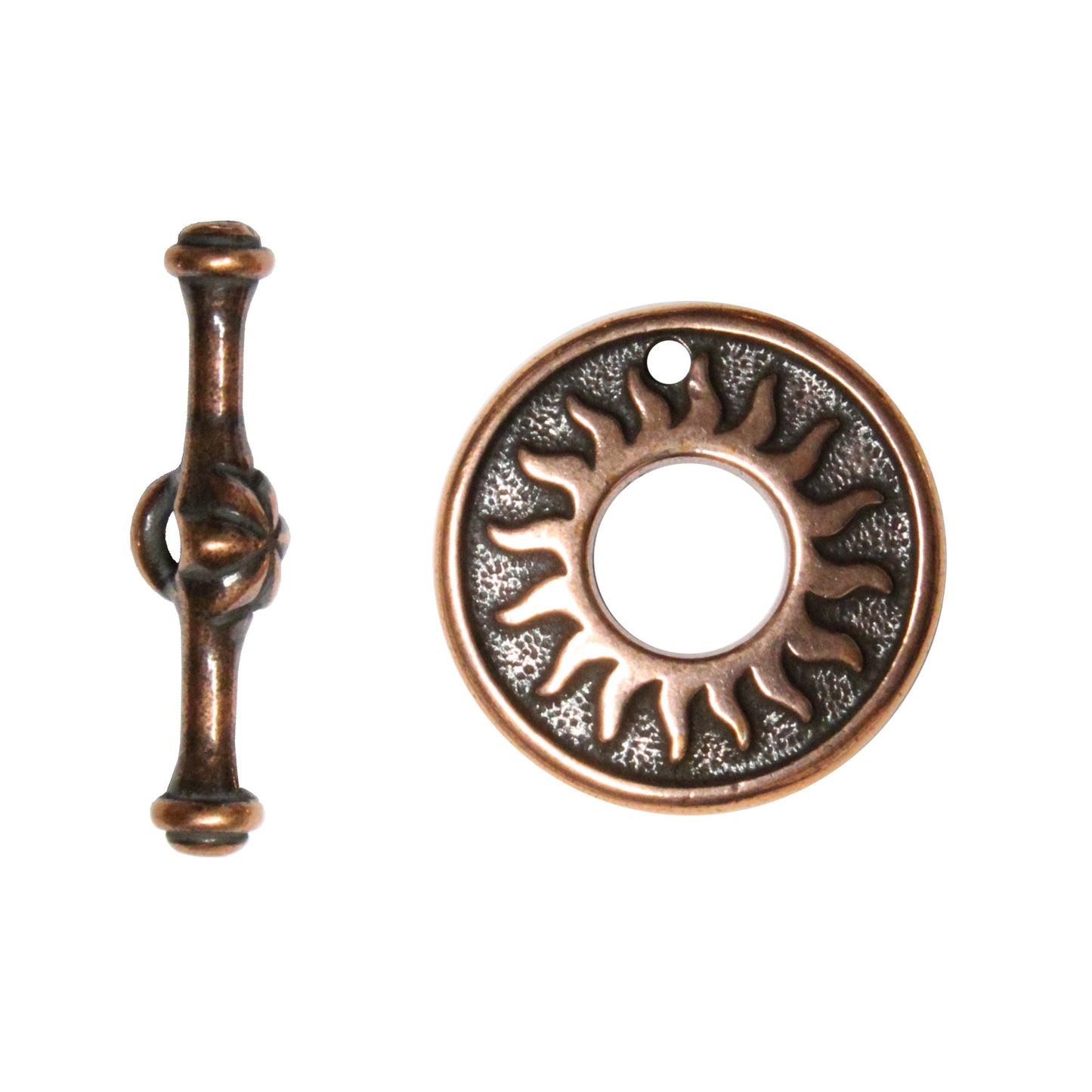 TierraCast Del Sol Toggle Clasp -Antique Copper