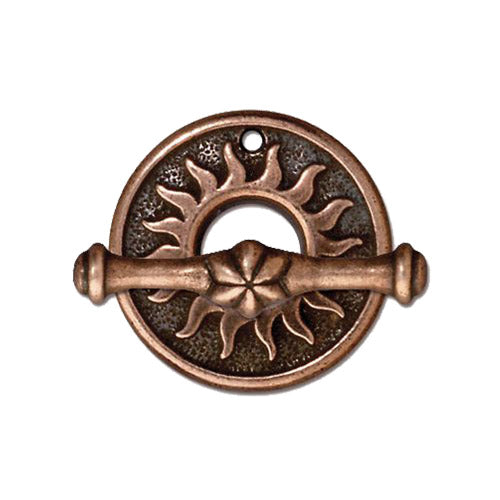 TierraCast Del Sol Toggle Clasp -Antique Copper