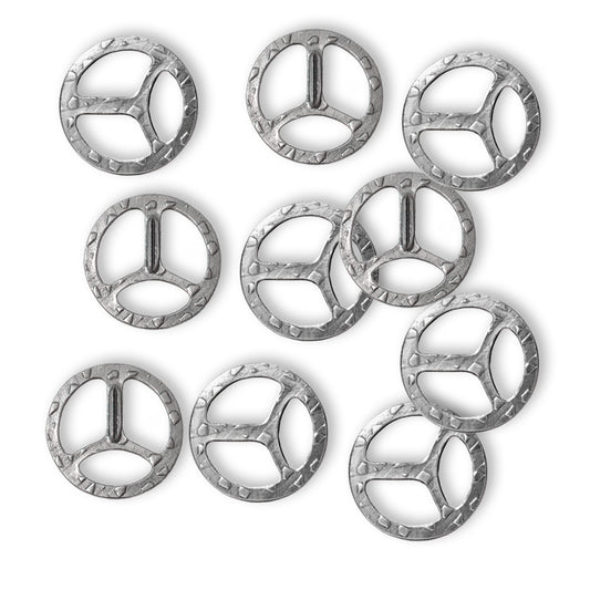 TierraCast Tribuckle for 1/2 inch leather straps / pewter with antique finish / 10 Pack