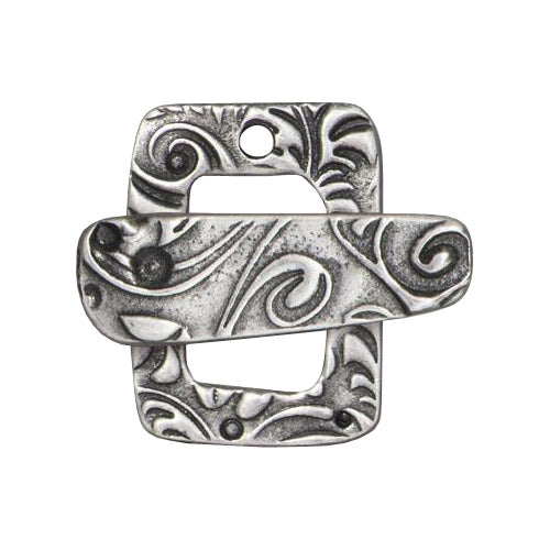 TierraCast Jardin Toggle Clasp / 10 Pack / pewter with an antique finish