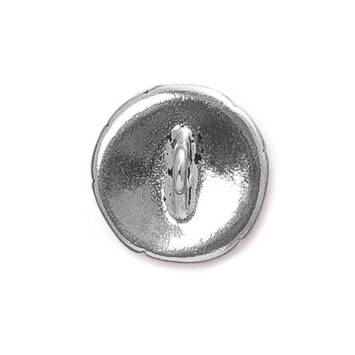 TierraCast Bamboo Button / pewter with antique silver finish