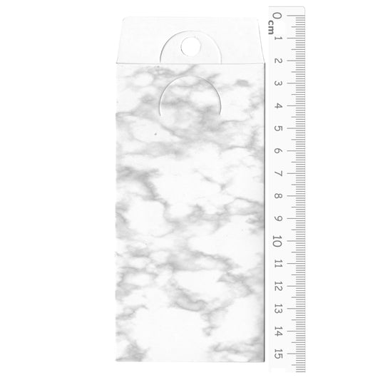 Marble Pattern Earring Card with window / rectangle shaped sleeve / complete with insert