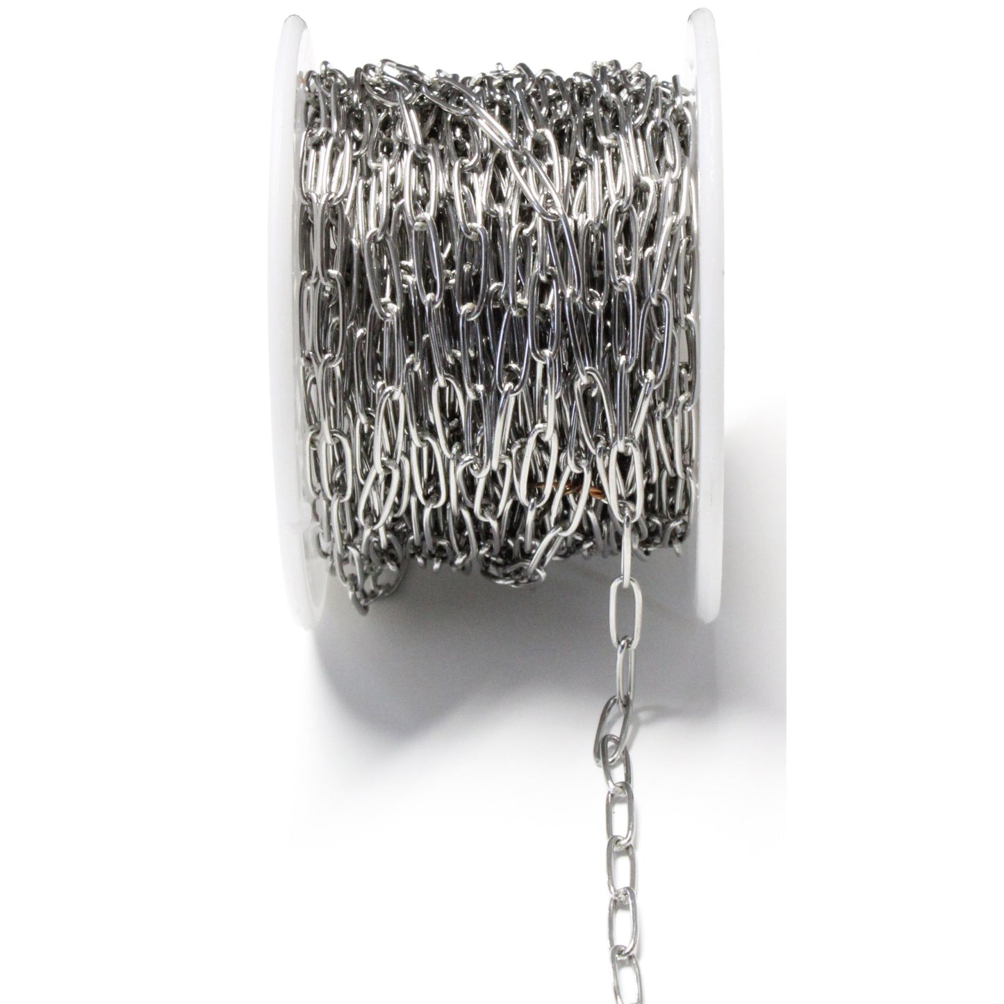 Paperclip Chain Stainless Steel / sold by the foot / 3.5 x 8mm (OD)