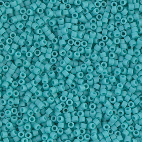 DB-0759 Turquoise Green Matte 11/0 Miyuki Delica Seed Beads (10 gram bag)