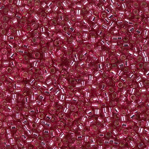 DB-1341 Dark Rose Dyed SL 11/0 Miyuki Delica Seed Beads (10 gram bag)