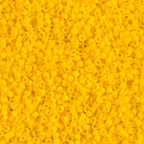 DB-1582 Canary Yellow Matte 11/0 Miyuki Delica Seed Beads (10 gram bag)