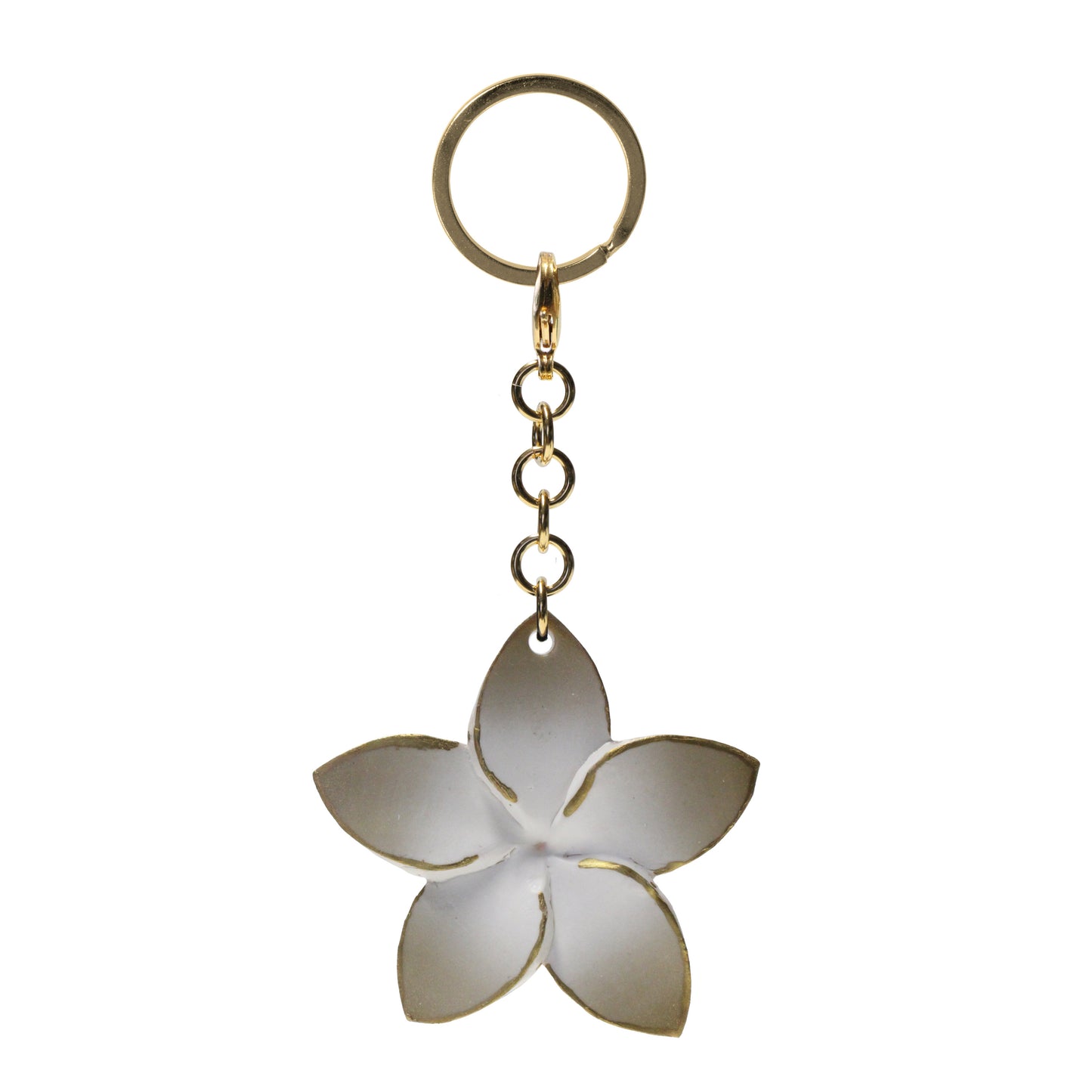 Plumeria Keychain / 112mm length / choose from 5 colorways