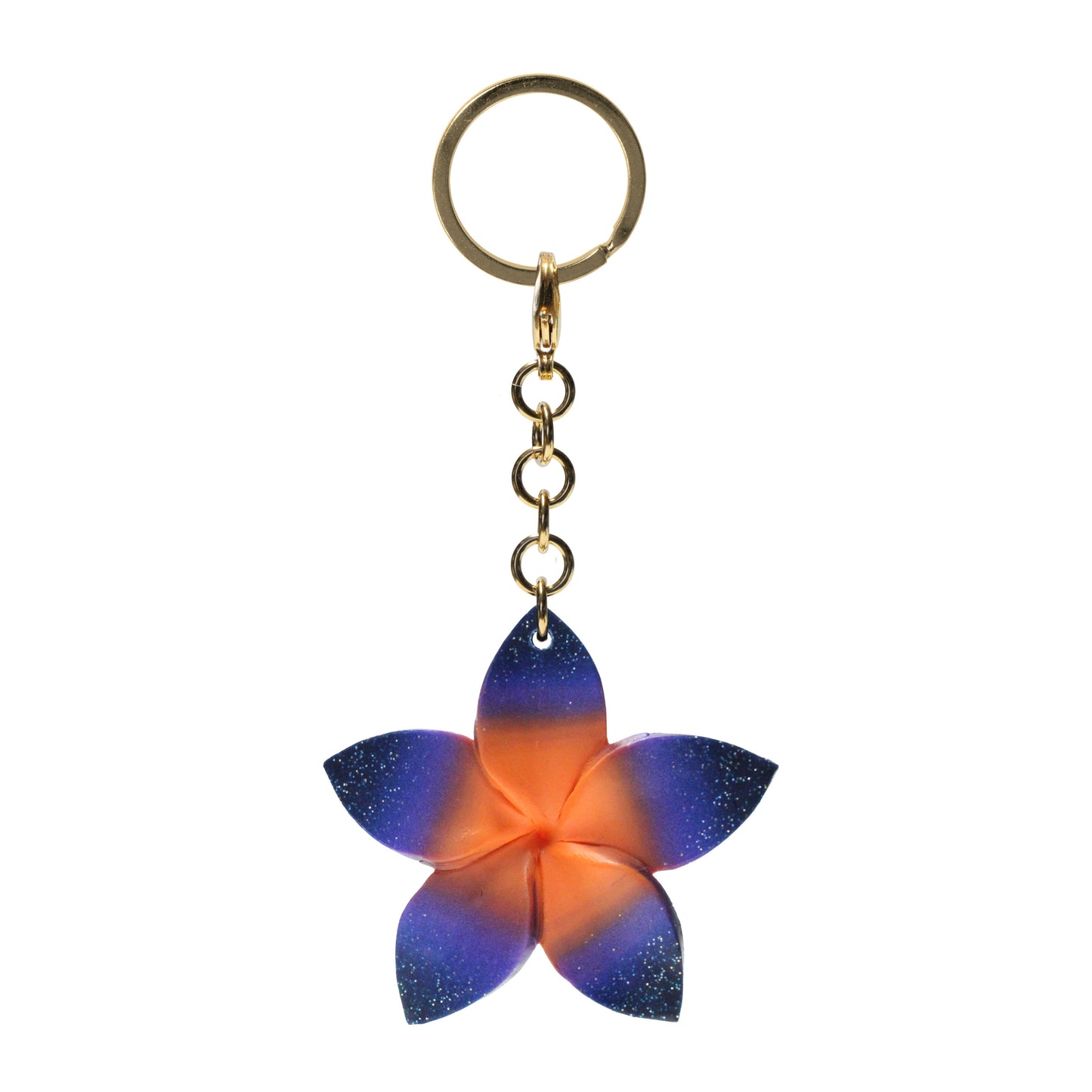Plumeria Keychain / 112mm length / choose from 5 colorways