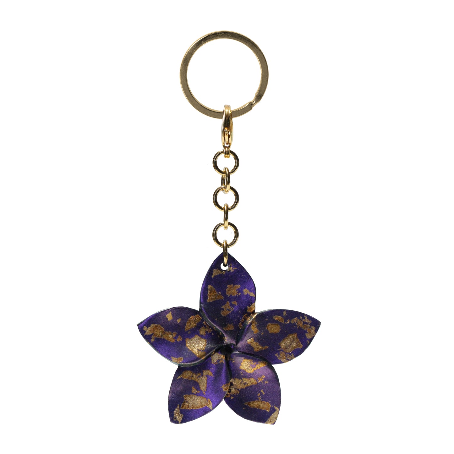 Plumeria Keychain / 112mm length / choose from 5 colorways