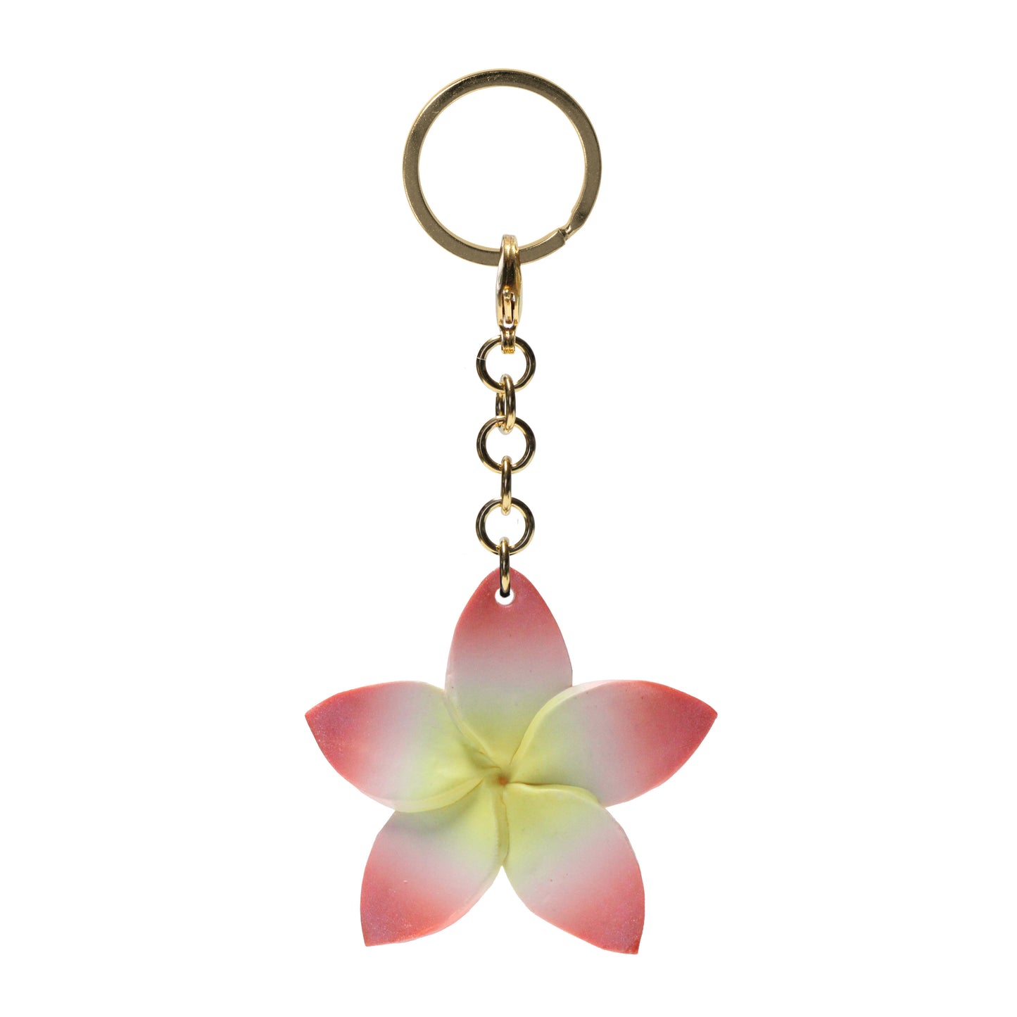 Plumeria Keychain / 112mm length / choose from 5 colorways