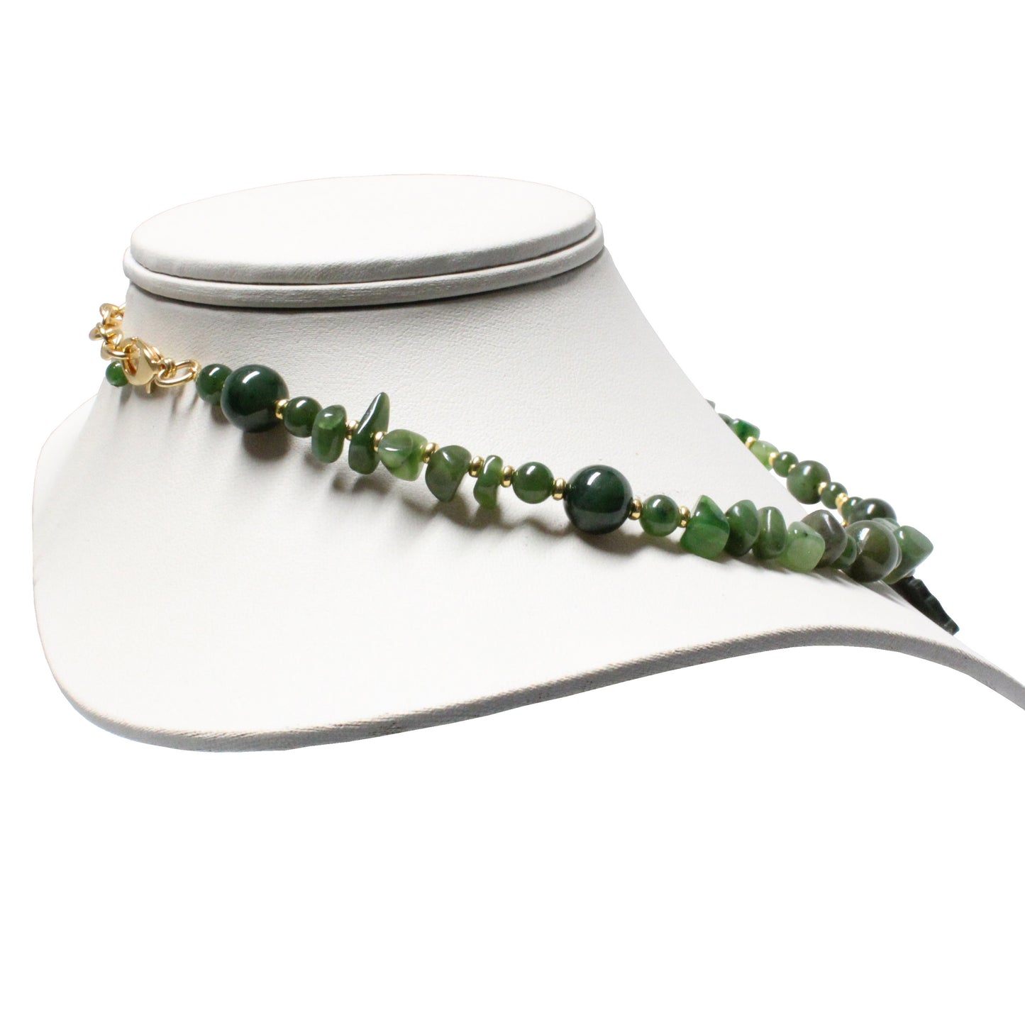 Night Forest Bear Necklace / genuine BC Jade / hand-painted pendant