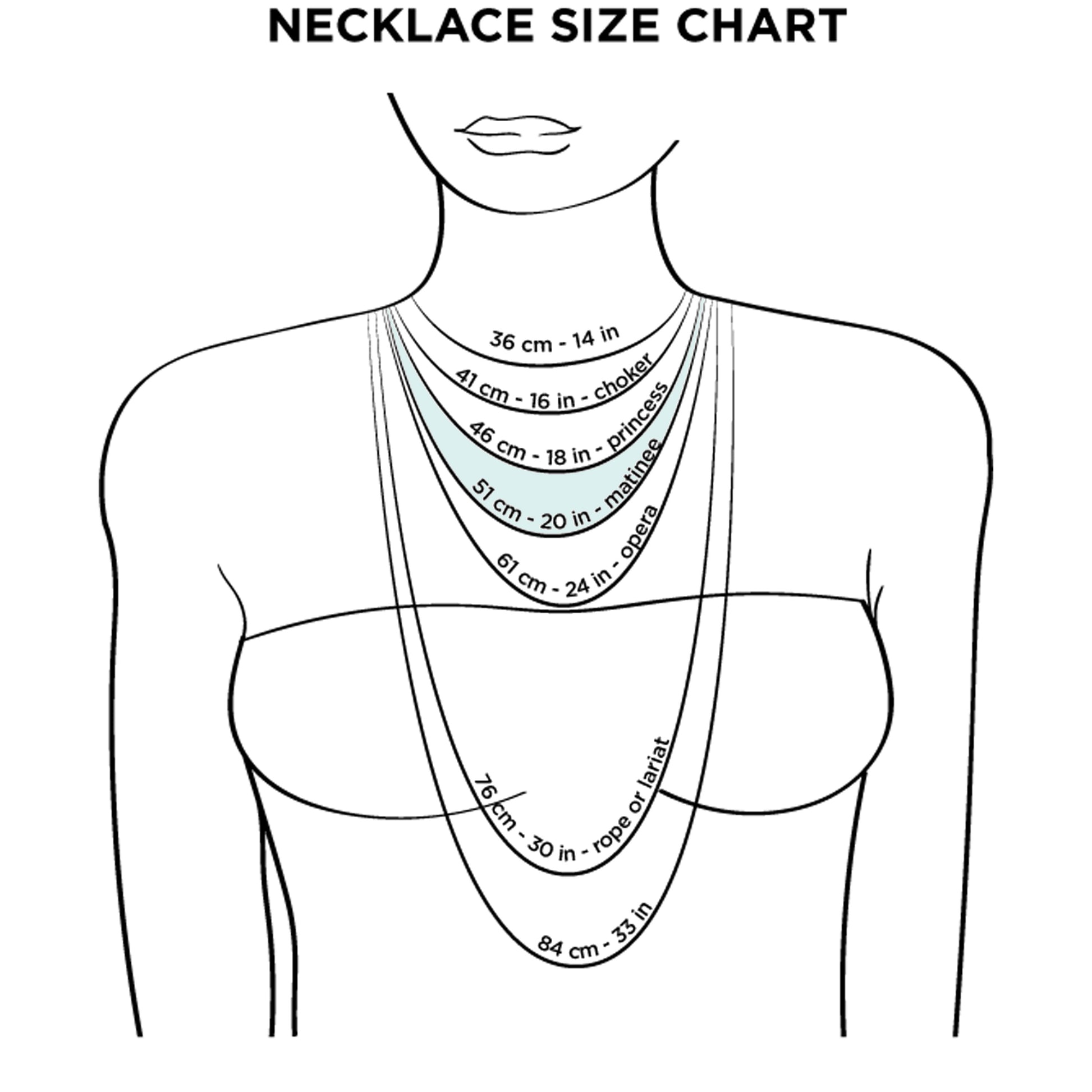 Matinee Necklace chart