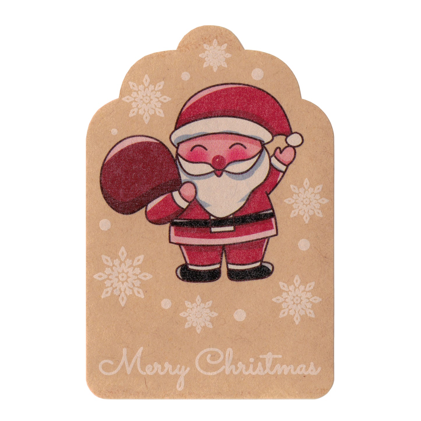 Merry Christmas Stickers / 10 Pack / 60mm x 40mm / peel and stick / various designs