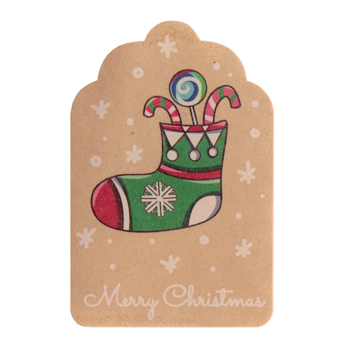Merry Christmas Stickers / 10 Pack / 60mm x 40mm / peel and stick / various designs
