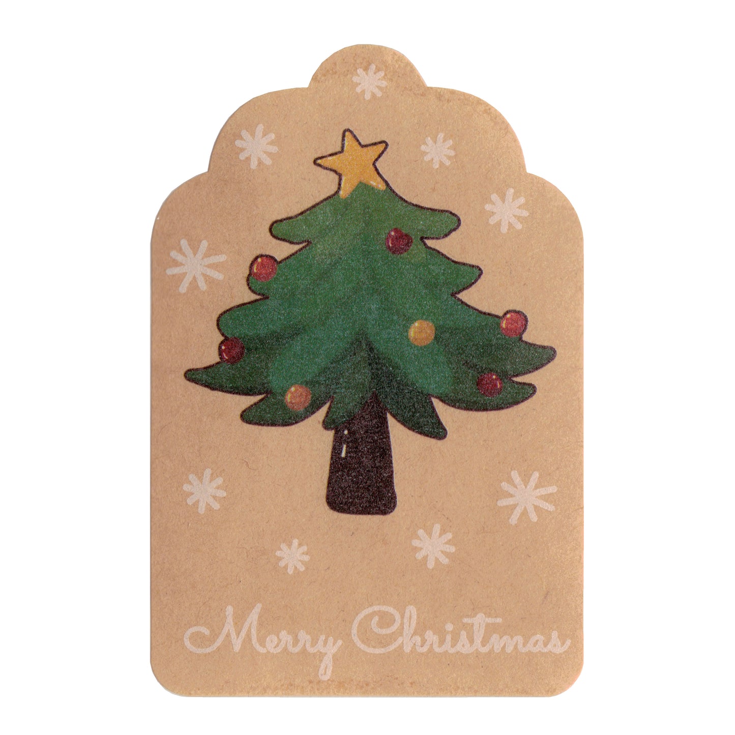 Merry Christmas Stickers / 10 Pack / 60mm x 40mm / peel and stick / various designs