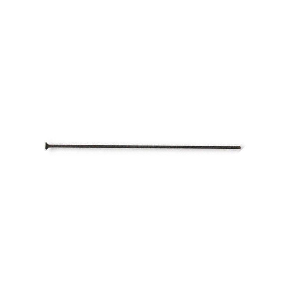 TierraCast Head Pin 22 gauge 2 inch length, Black Plate / 01-0036-13