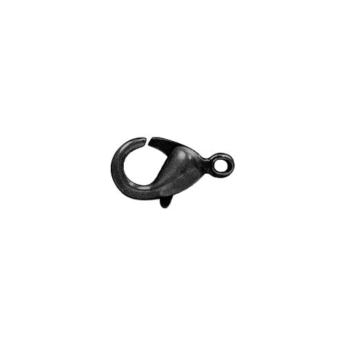 12mm Lobster Clasp / 10 Pack / plated zinc with a black finish