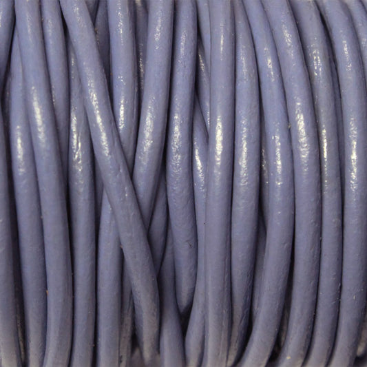 LIGHT VIOLET 2mm Round Leather Cord