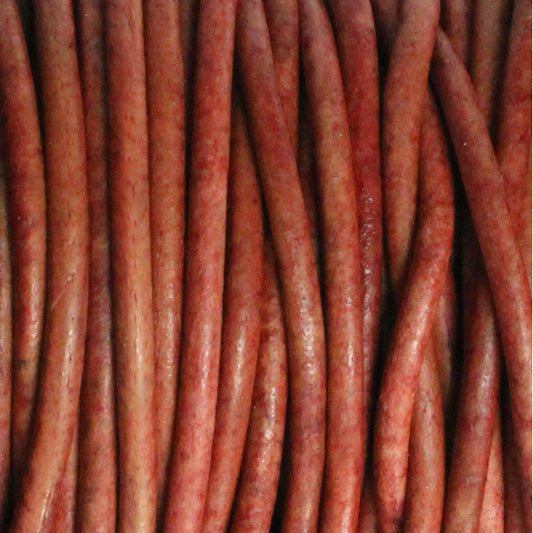 NATURAL CYCLAMEN 2mm Round Leather Cord / 10m roll / Leathercord USA 423 / necklace bracelet lace cord