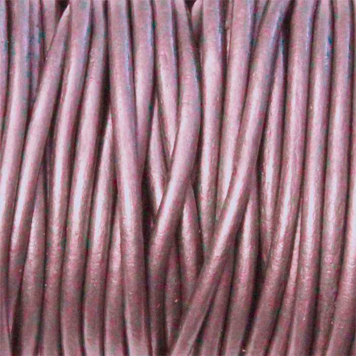 METALLIC FRUIT PUNCH 2mm Round Leather Cord / 10m roll / Leathercord USA 61 / necklace bracelet lace cord