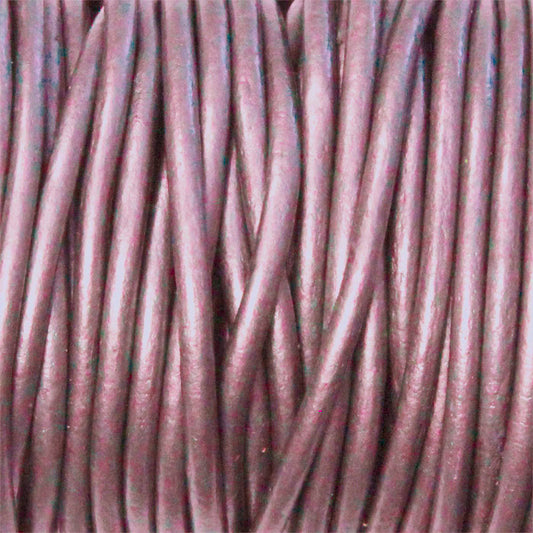 METALLIC FRUIT PUNCH 2mm Round Leather Cord / 10m roll / Leathercord USA 61 / necklace bracelet lace cord