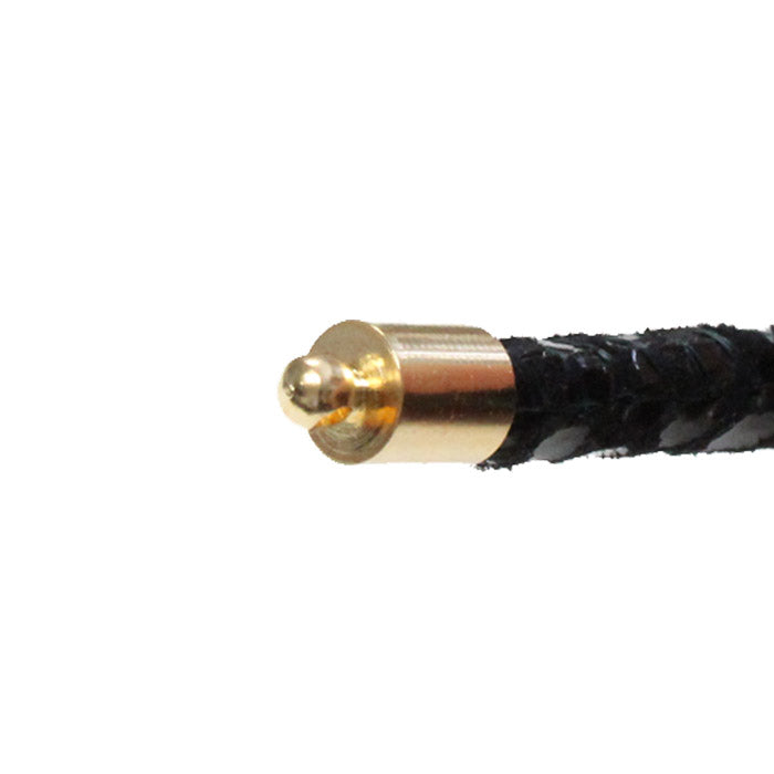 6mm End Cap with Loop Bright Gold / 100 Pack / 6mm x 9.6mm long / kumihimo or bead crochet bracelet necklace end caps