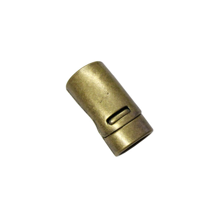 Magnetic Oval Clasp / ID 10.8 x 7mm clasp / zinc alloy with antique bronze finish / for regaliz or licorice style leather cords