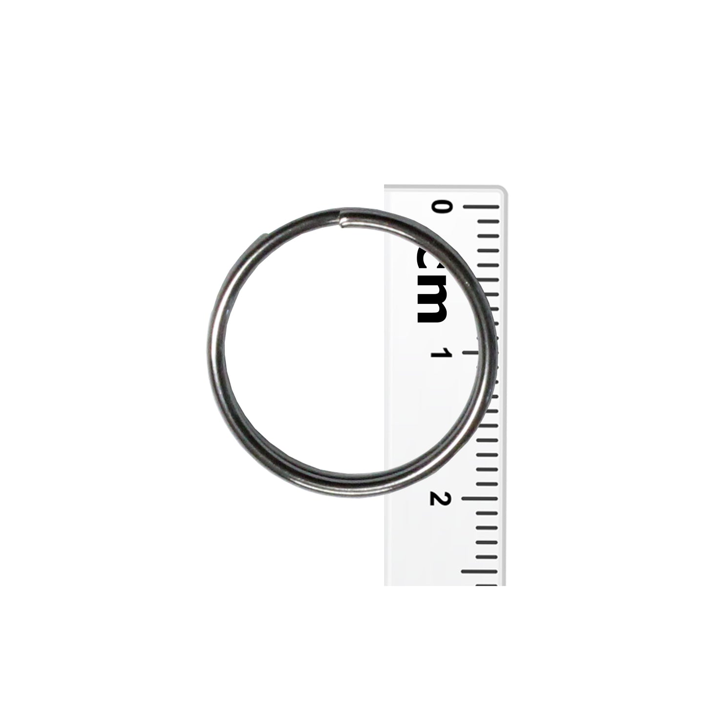 20mm Gunmetal Split Ring / 10 Pack / for key rings or secure charms or tags