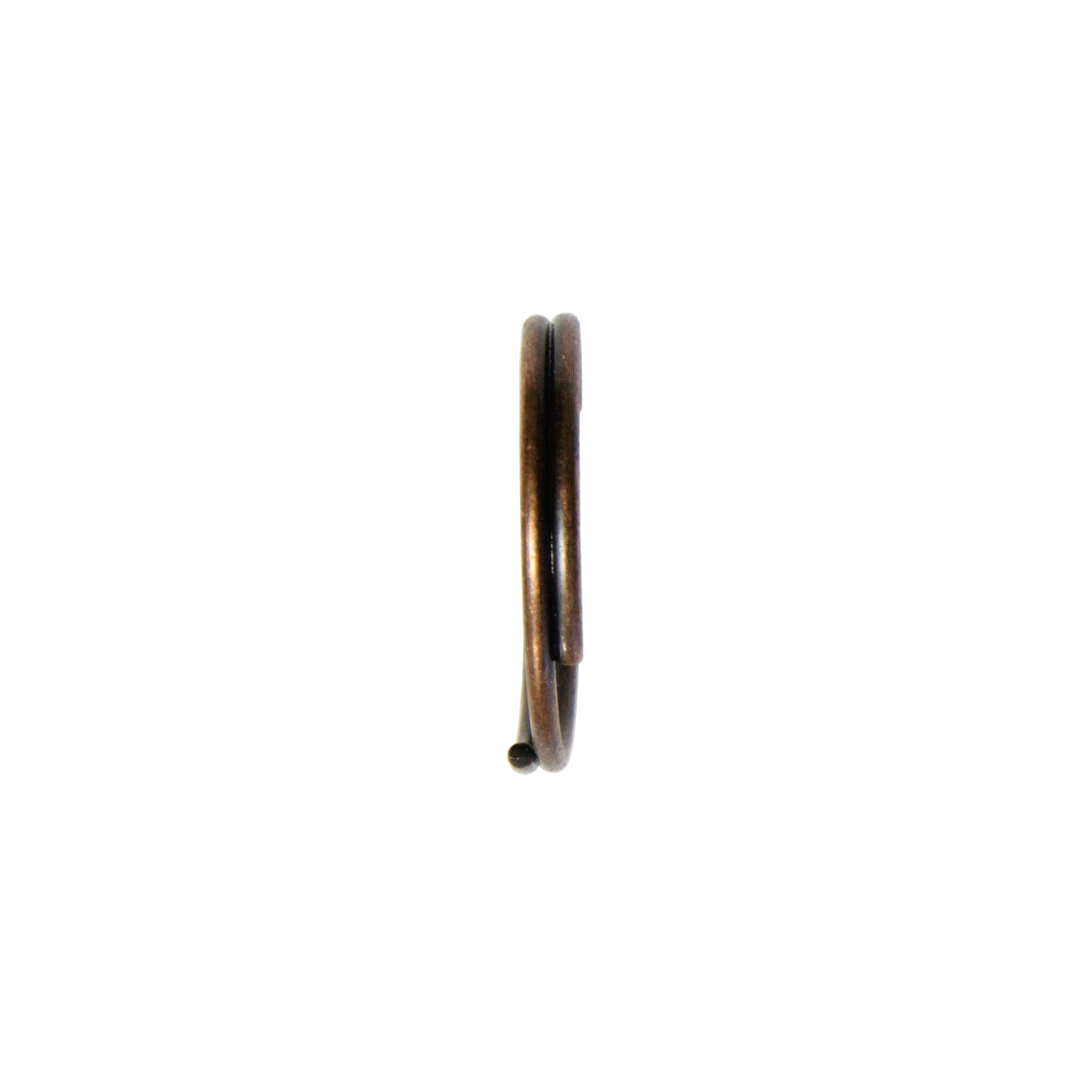 20mm Antique Copper Split Ring / 10 Pack / for key rings or secure charms or tags
